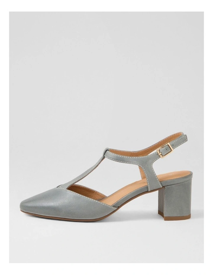 Leonee Sky Leather Heels image 1