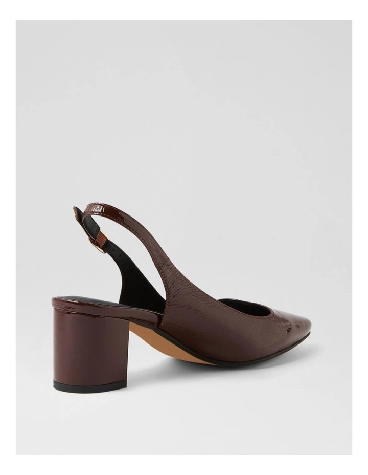Larno Mahogany Patent Leather Heels image 3
