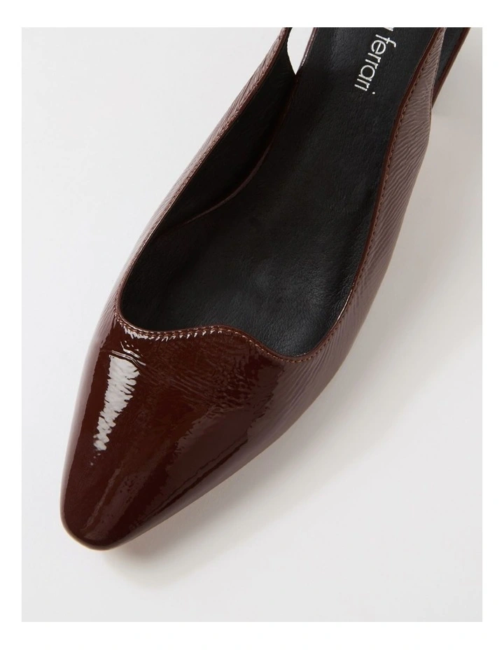 Larno Mahogany Patent Leather Heels image 4
