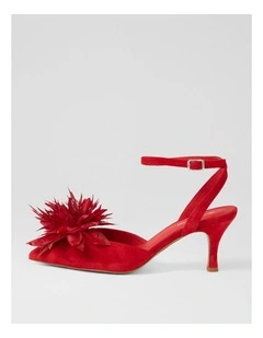 Tattel Red Suede Heels