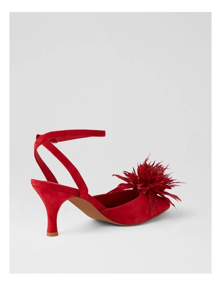 Tattel Red Suede Heels image 3
