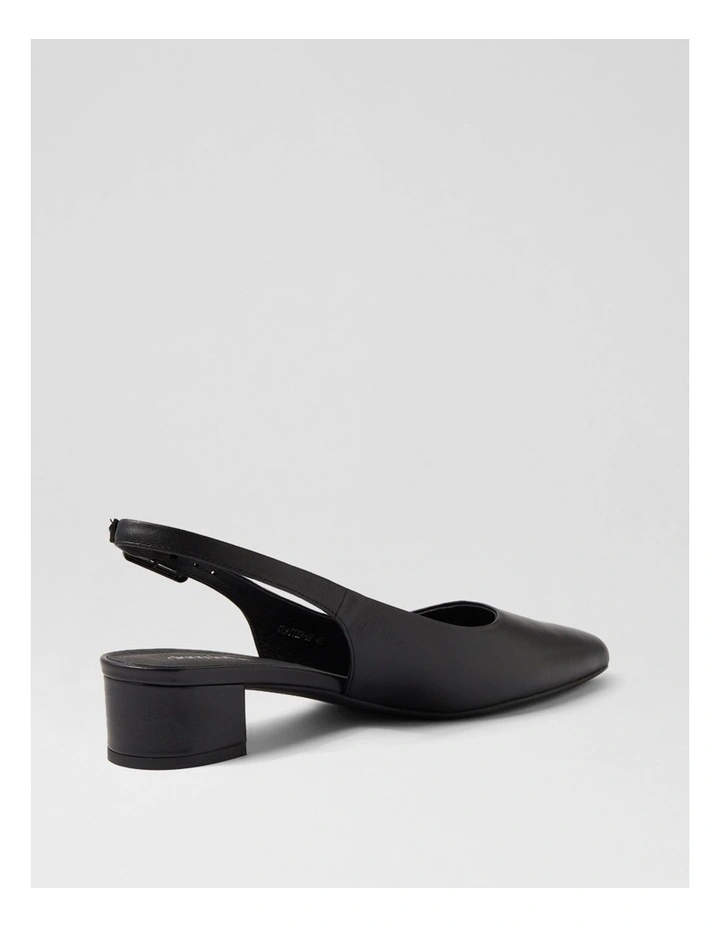 Claytin Black Leather Heels image 3