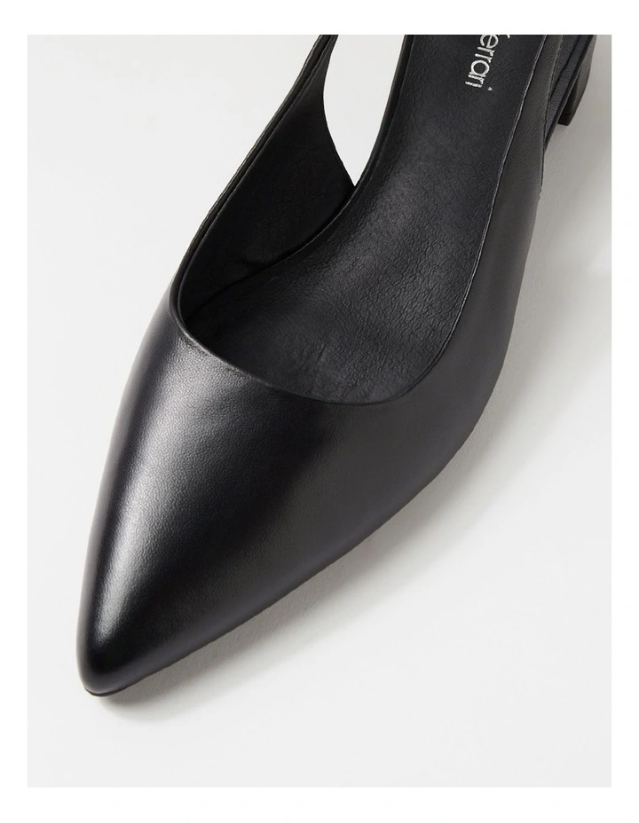 Claytin Black Leather Heels image 4