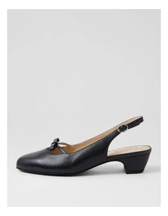 Nalanis Navy Leather Heels