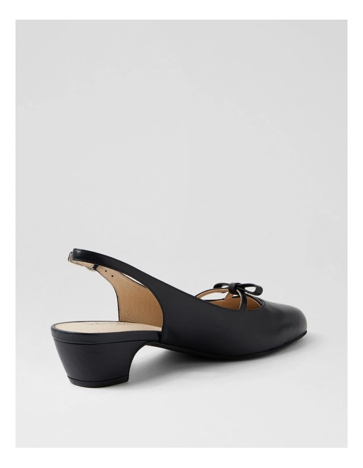 Nalanis Navy Leather Heels image 3