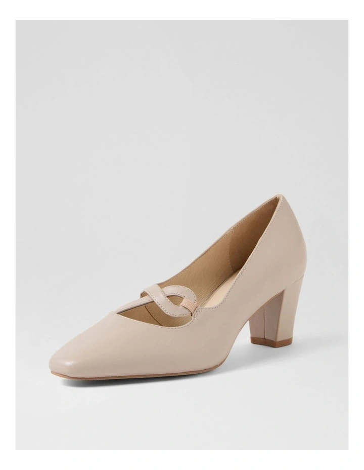 Mayian Oatmilk Leather Heels image 2