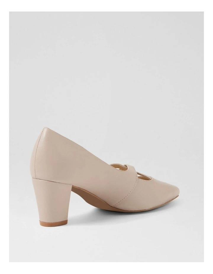 Mayian Oatmilk Leather Heels image 3