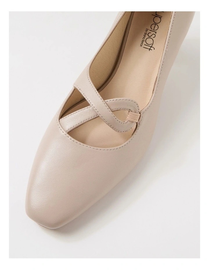 Mayian Oatmilk Leather Heels image 4