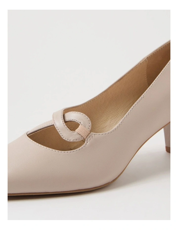 Mayian Oatmilk Leather Heels image 5