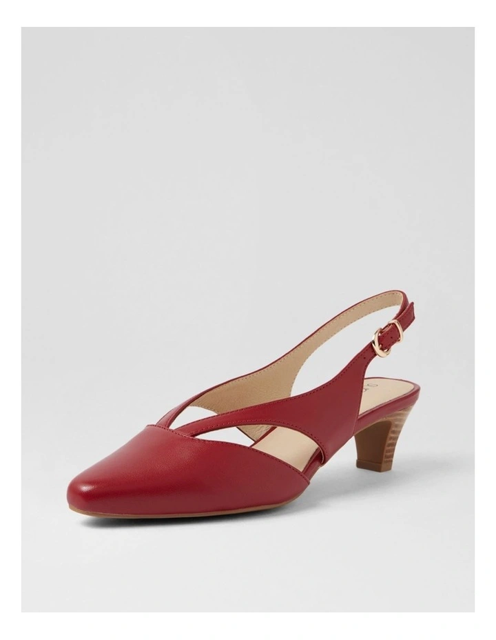 Liliosa Dark Red Leather Heels image 2