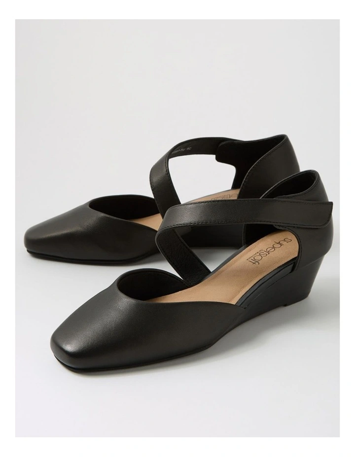 Sagie2 Black Leather Heels image 5