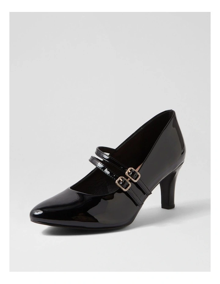 Isola W Black Patent Pu Heels image 2