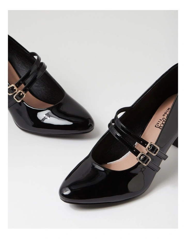 Isola W Black Patent Pu Heels image 5