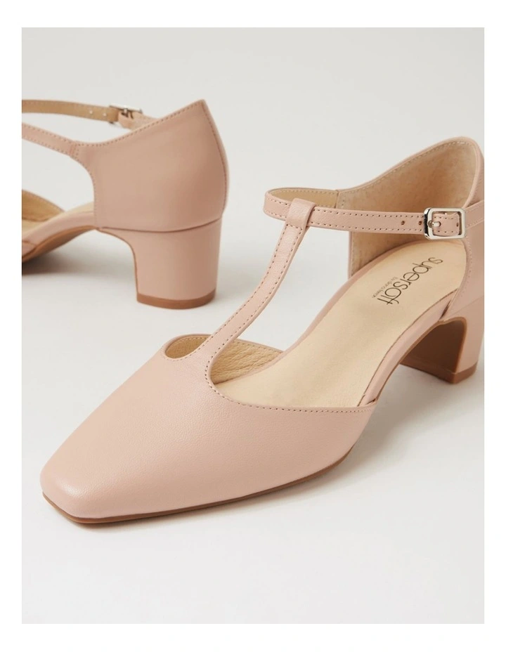 Kians Nude Covered Leather Heels image 5