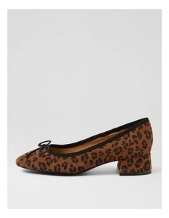 Mallet Leopard Suede Heels