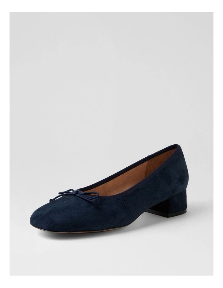 Mallet Navy Suede Heels image 2