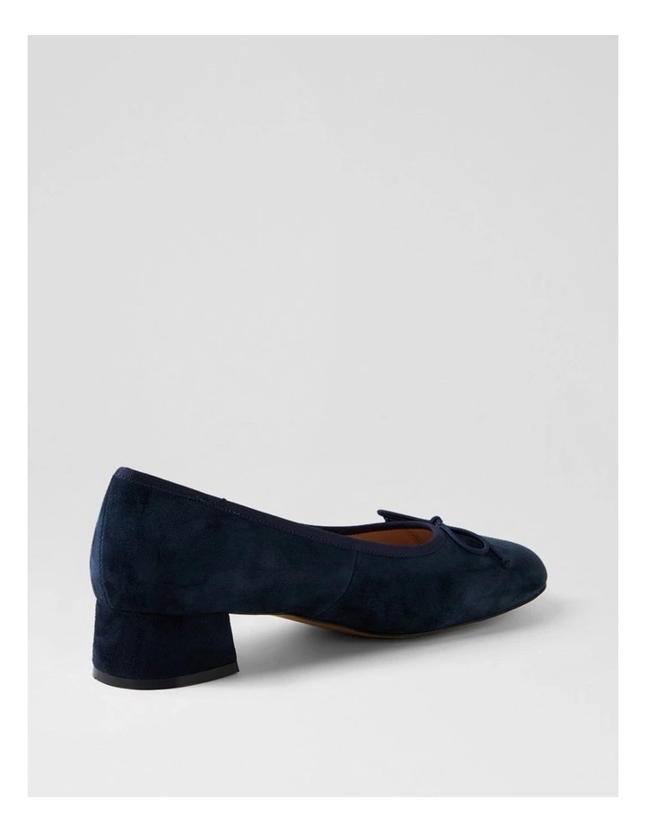 Mallet Navy Suede Heels image 3