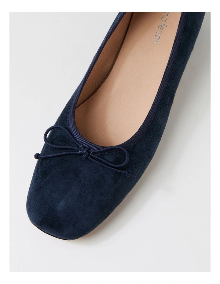 Mallet Navy Suede Heels image 4