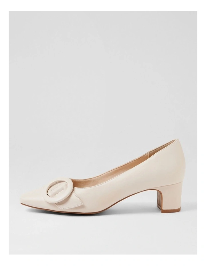 Kevie Almond Leather Heels image 1
