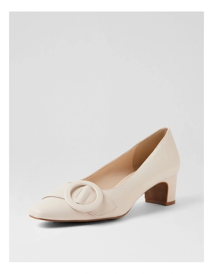 Kevie Almond Leather Heels image 2