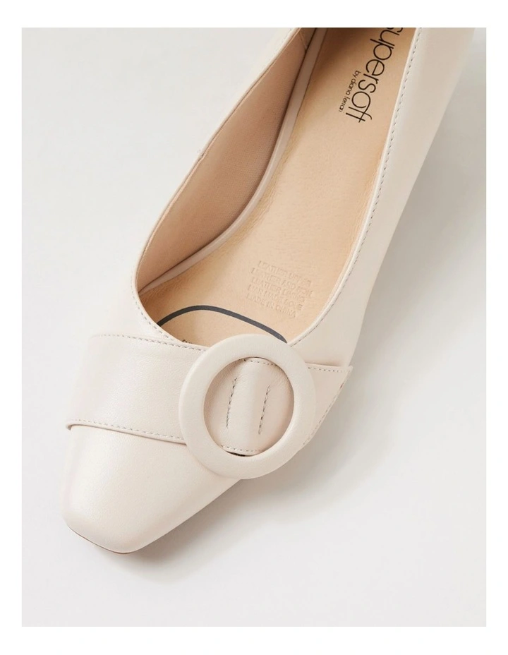Kevie Almond Leather Heels image 4