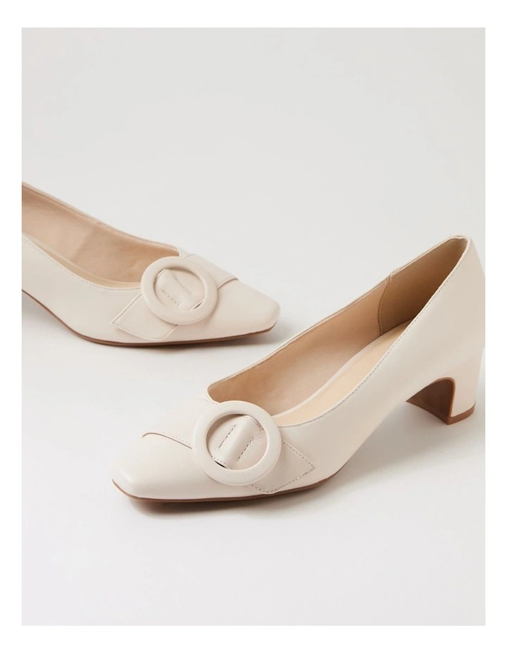 Kevie Almond Leather Heels image 5