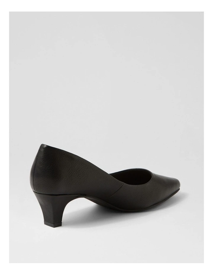 Lateley Black Leather Heels image 3