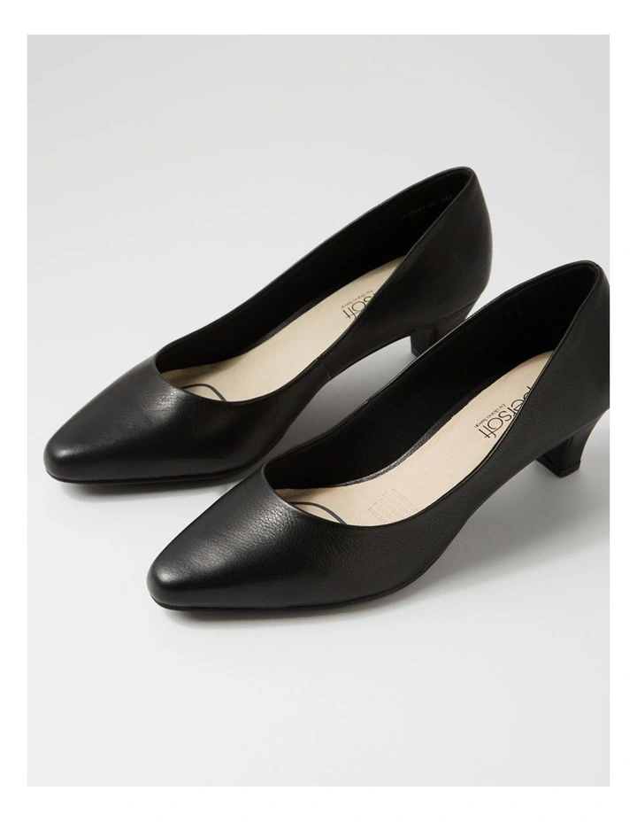 Lateley Black Leather Heels image 5