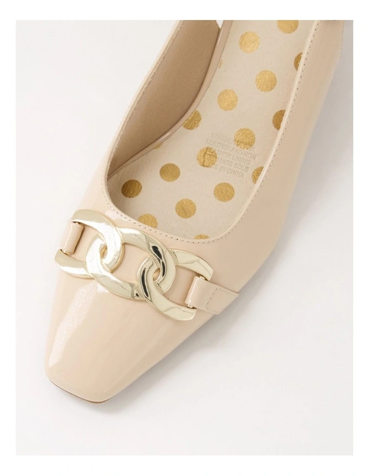 Klever Nude Patent Leather Heels image 4