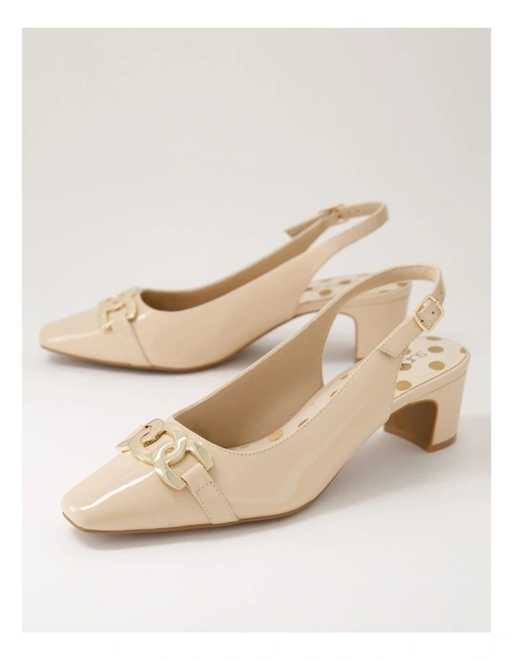 Klever Nude Patent Leather Heels image 5