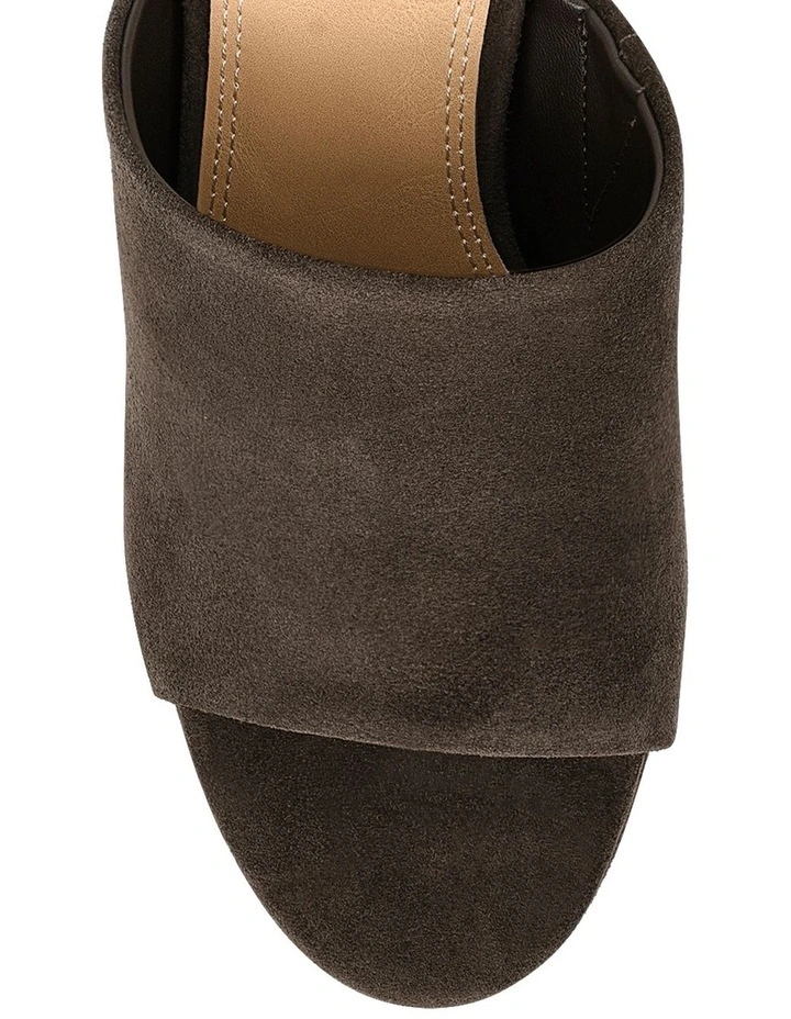 Havana Platform Mules - Chocolate Brown Suede image 4