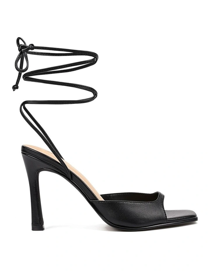 Ruby Heeled Sandals - Black Leather image 1