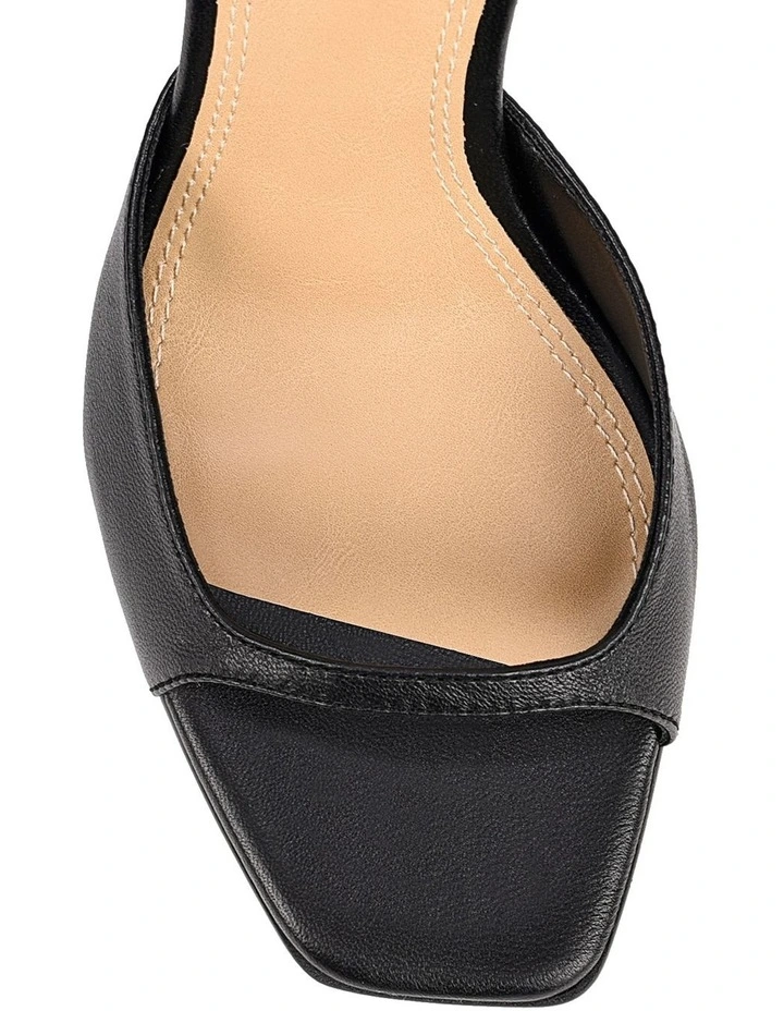 Ruby Heeled Sandals - Black Leather image 4