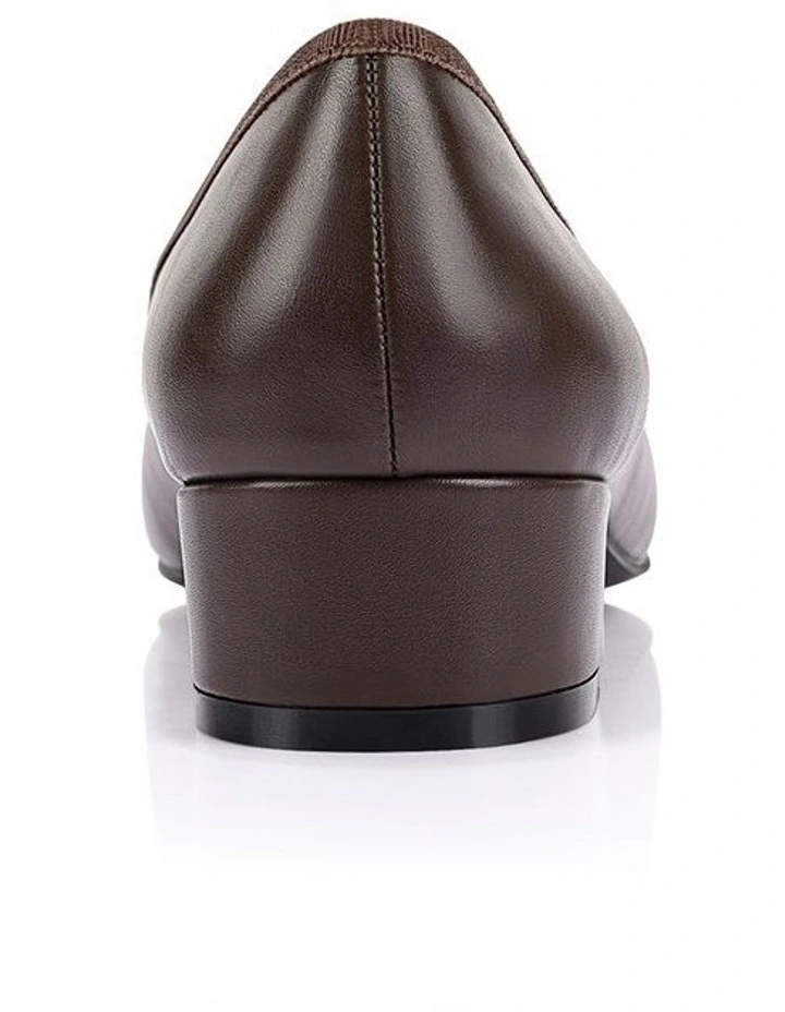 Minnie Ballet Block Heels - Chocolate Brown image 3