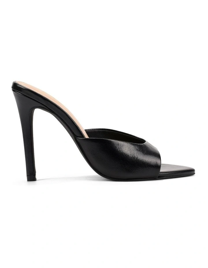 Zohar Heeled Mules - Black Vintage Leather image 1