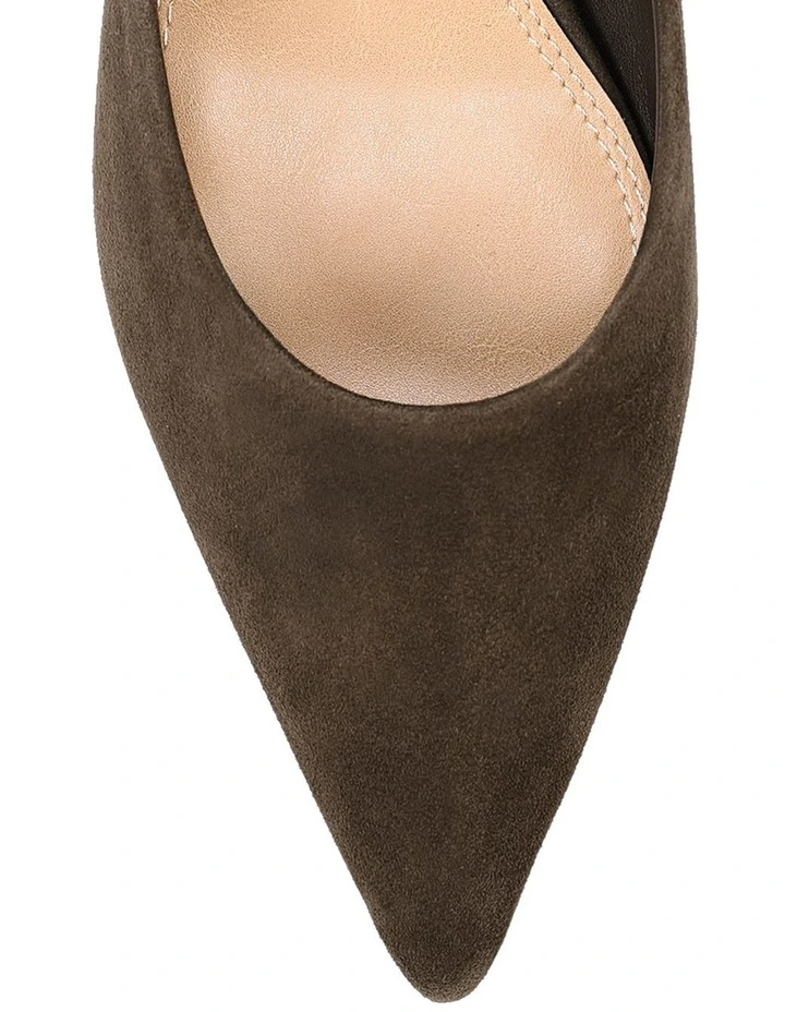 Florence Heeled Mules - Chocolate Brown Suede image 4