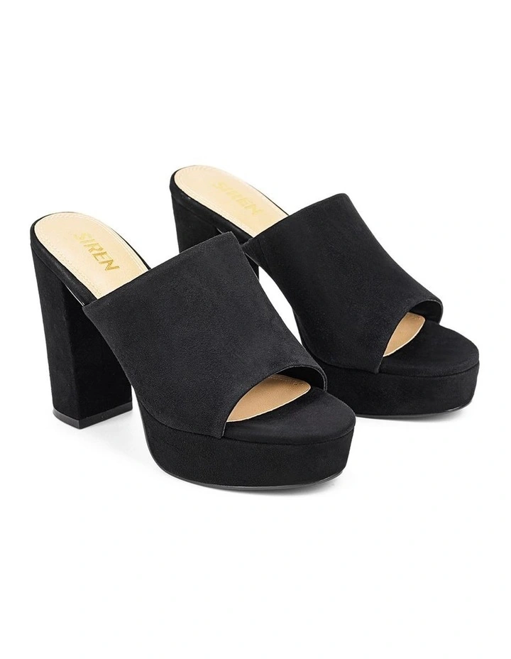 Havana Platform Mules - Black Suede image 2
