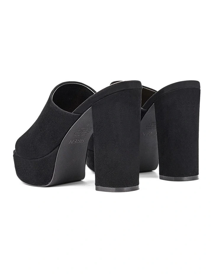 Havana Platform Mules - Black Suede image 3