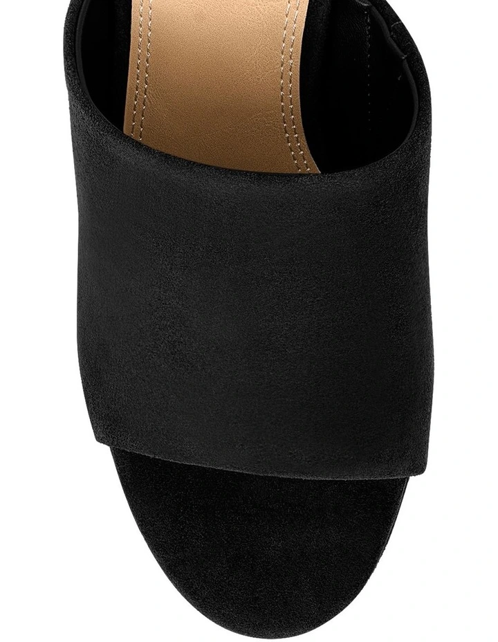 Havana Platform Mules - Black Suede image 4