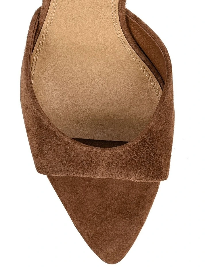 Maxwell Mule Wedge-Natural Raffia & Toffee Suede image 4