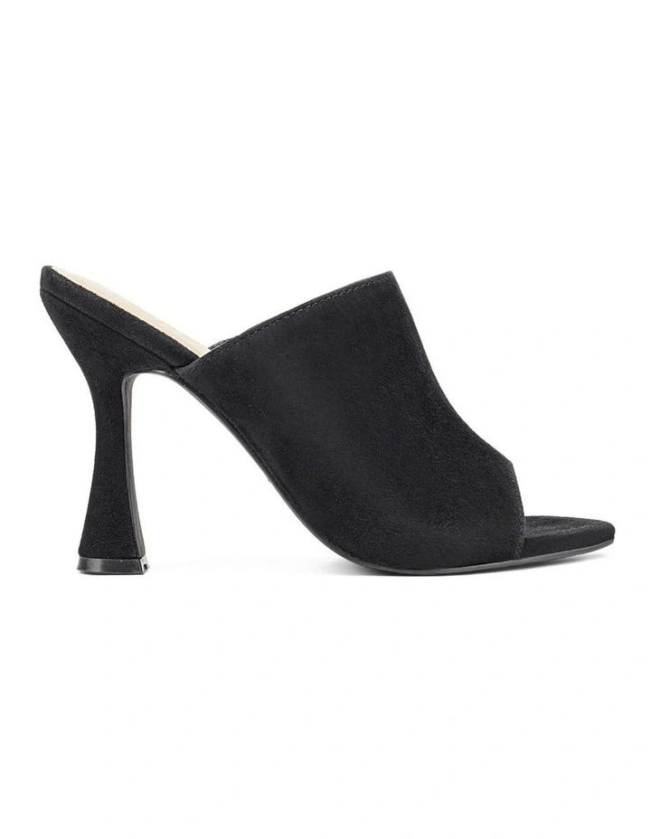 Anika Heeled Mules - Black Suede image 1