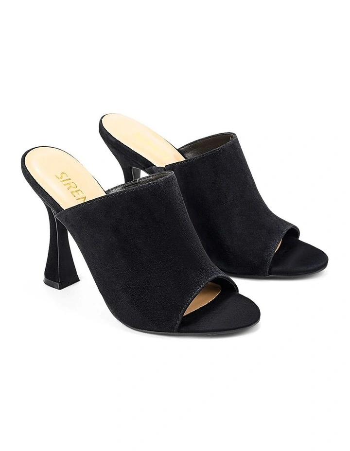 Anika Heeled Mules - Black Suede image 2