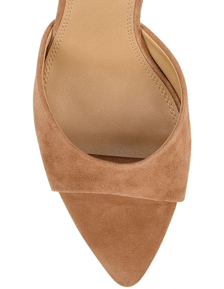 Maxwell Mule Wedges-Natural Raffia & Camel Suede image 4