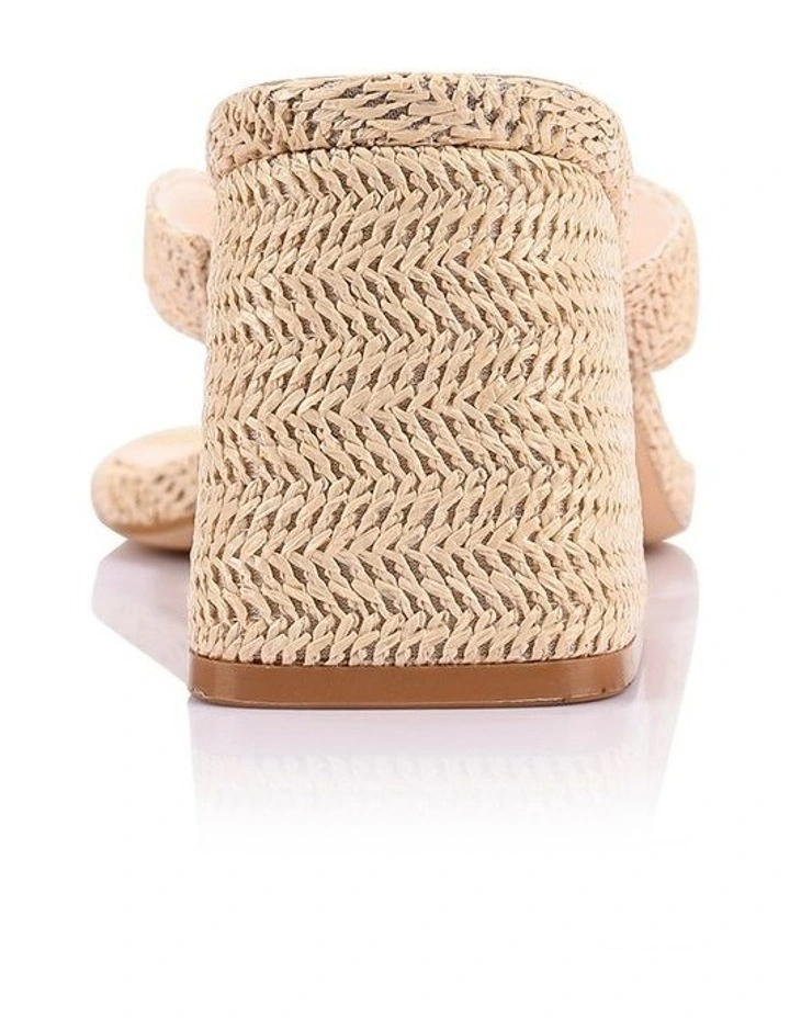 Stoked Block Heel Thongs- Raffia image 3