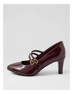 Isola W Burgundy Patent Pu Heels