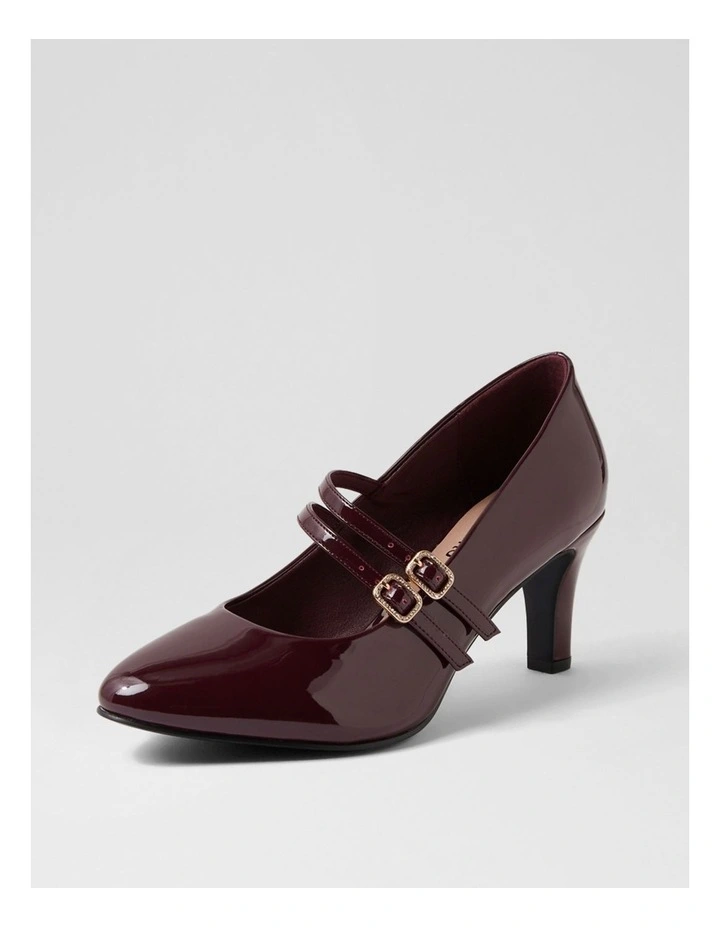 Isola W Burgundy Patent Pu Heels image 2