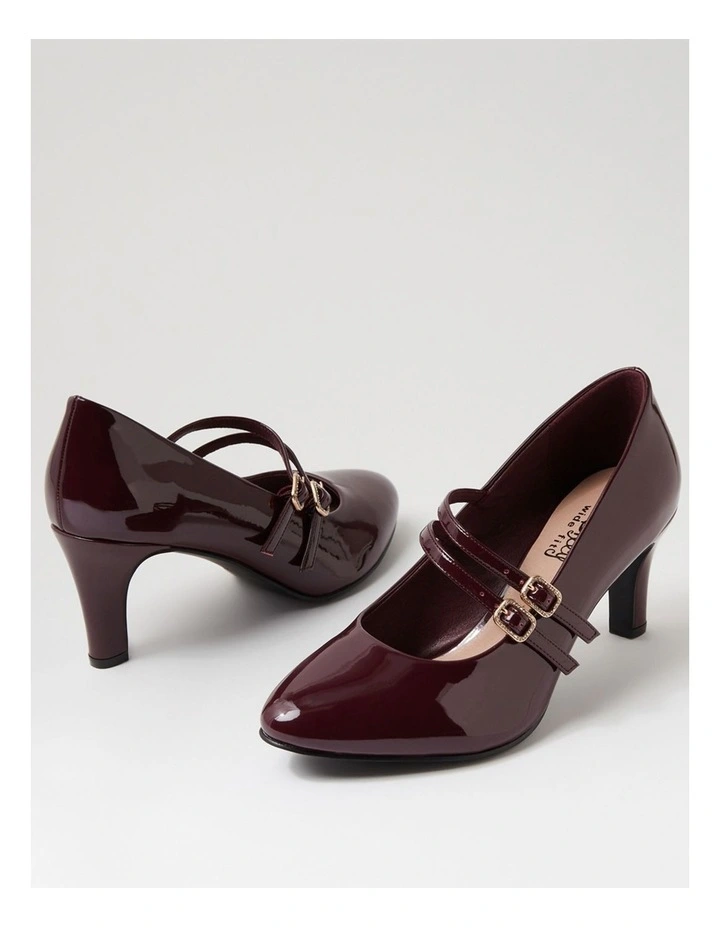 Isola W Burgundy Patent Pu Heels image 5