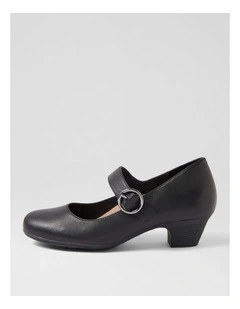 Limited Black Leather Heels