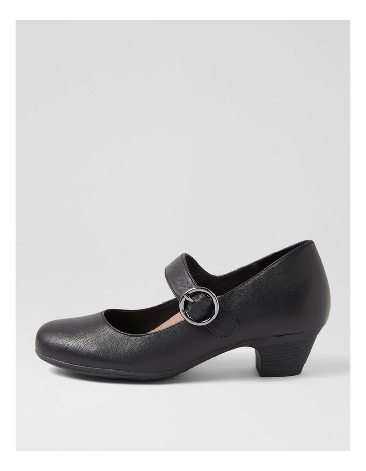 Limited Black Leather Heels image 1