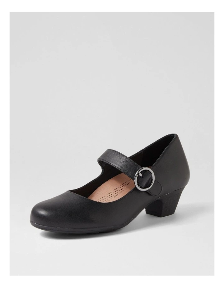 Limited Black Leather Heels image 2